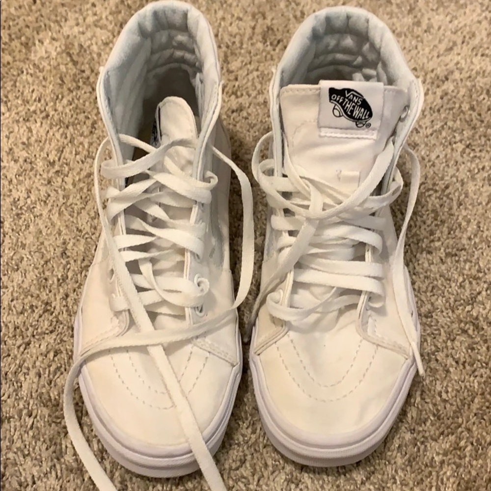 White high top vans !